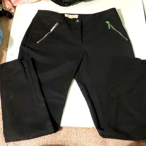 Michael Michael Kors women's 4 black dress pants with zipper front pockets